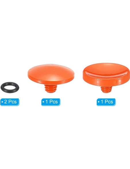 Botón de Disparo PATIKIL 2 Pack Cobre Puro Naranja