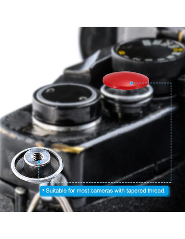 Botón de Disparo PATIKIL 2 Pack Cobre Puro Naranja