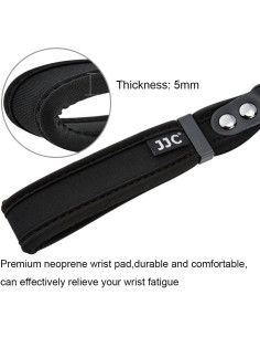 Correa de Mano Suave JJC para Cámara DSLR y Sin Espejo Negra 2