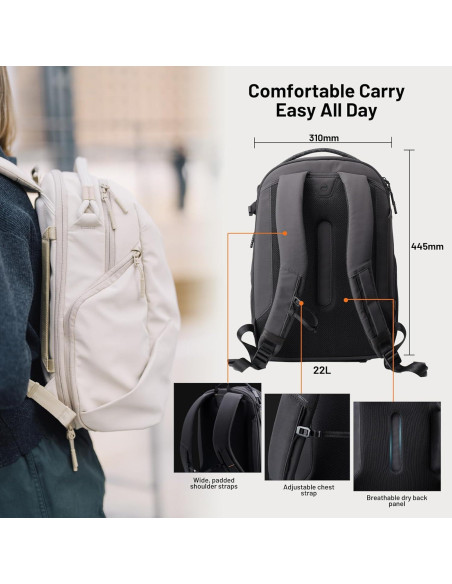 Mochila para cámara PGYTECH OneGo Lite 22L resistente al agua