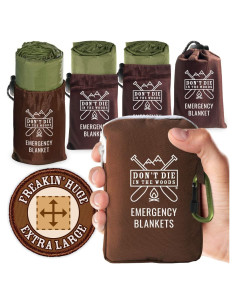 Mantas de Emergencia Enormes No Muertas En Los Bosques - 4 Unidades Mylar