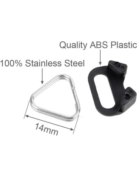 Adaptador de Anillo Dividido Triangular Foto&Tech - 4 Piezas