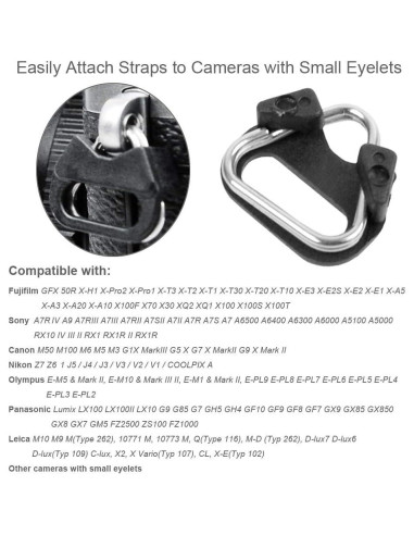 Adaptador de Anillo Dividido Triangular Foto&Tech - 4 Piezas