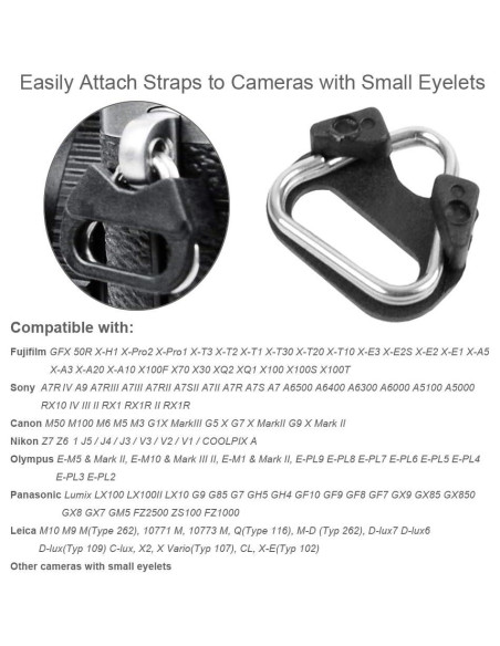 Adaptador de Anillo Dividido Triangular Foto&Tech - 4 Piezas