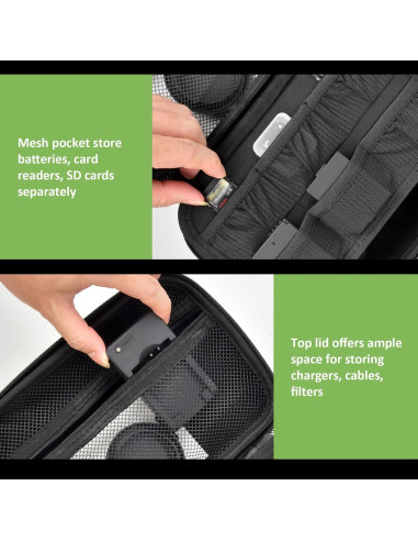 Funda de cámara ALKOO para Canon y Sony - Negro