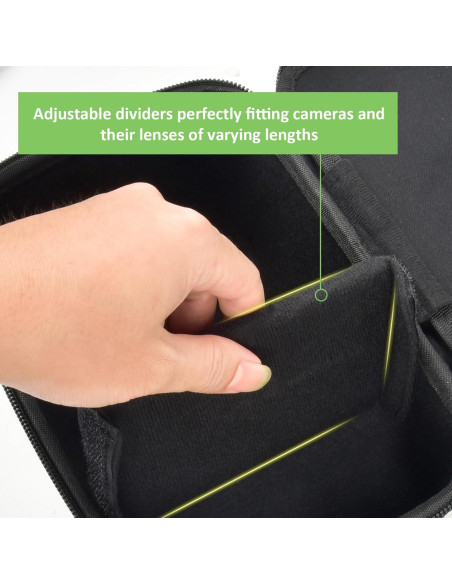 Funda de cámara ALKOO para Canon y Sony - Negro