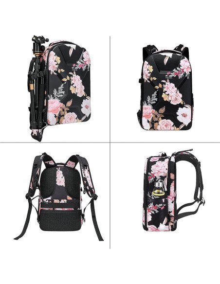 Mochila para cámara MOSISO negra DSLR/SLR resistente al agua