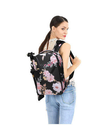 Mochila para cámara MOSISO negra DSLR/SLR resistente al agua