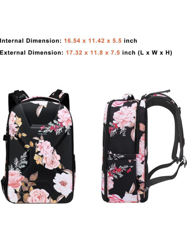 Mochila para cámara MOSISO negra DSLR/SLR resistente al agua