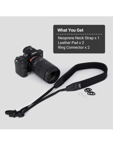 Correa para Cámara Sin Espejo JJC NS-M1BK Ajustable Negro