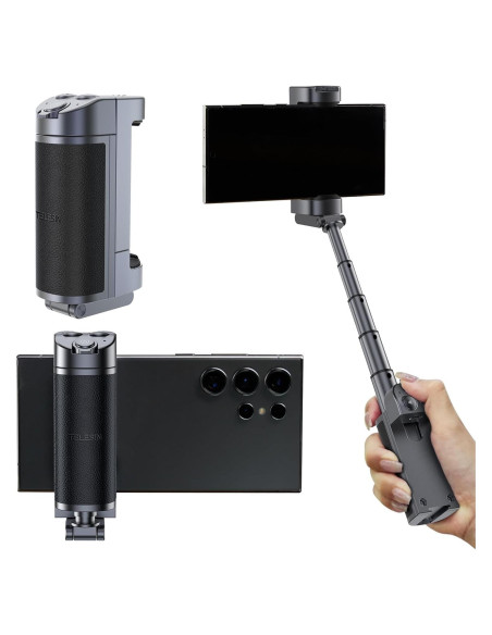 Mango Selfie Stick TELESIN Bluetooth 30cm Control Remoto