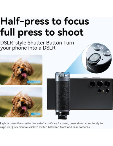 Mango Selfie Stick TELESIN Bluetooth 30cm Control Remoto