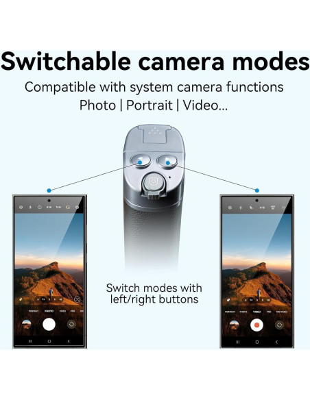 Mango Selfie Stick TELESIN Bluetooth 30cm Control Remoto