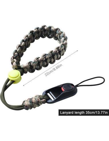 Correa de Muñeca para Cámara Nylon Ajustable Camuflaje