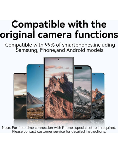 Mango Selfie Stick TELESIN Bluetooth 30cm Control Remoto