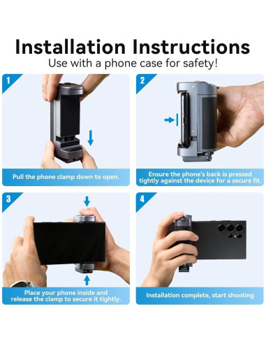 Mango Selfie Stick TELESIN Bluetooth 30cm Control Remoto