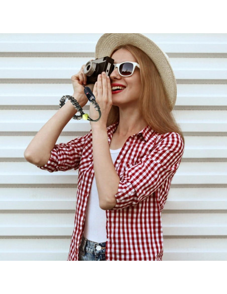 Correa de Muñeca para Cámara Nylon Ajustable Camuflaje