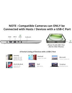 Cable USB-C a CB-USB5/CB-USB6 para cámaras Olympus 1.37m 2