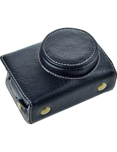 Funda de cámara de cuero PU Rieibi para Ricoh GR III/GR IIIx - Negro