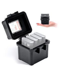 Estuche JJC para 4 Baterías de Cámara y Tarjetas de Memoria