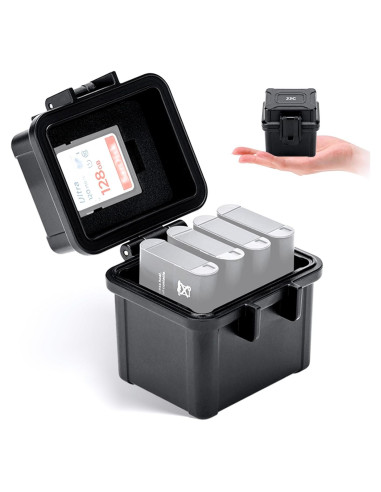 Estuche JJC para 4 Baterías de Cámara y Tarjetas de Memoria