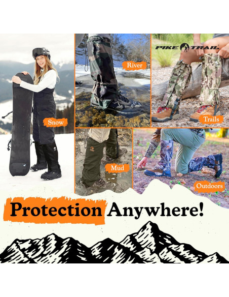 Polainas Ajustables Pike Trail Trekpro - Impermeables Camo