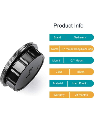 Juego de tapas para lentes y cámaras CONTAX Yashica C/Y - 4 piezas
