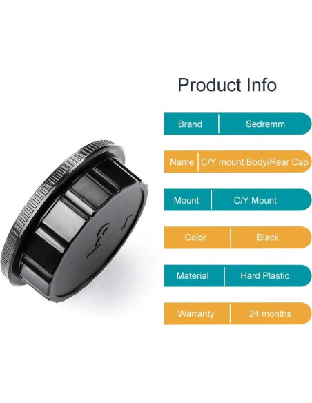 Juego de tapas para lentes y cámaras CONTAX Yashica C/Y - 4 piezas