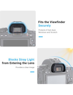 Copa Ocular Reemplazo JJC para Canon EOS 10D a 90D - 2 Piezas 2