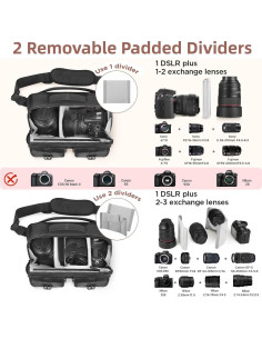 Bolsa de Mensajero para Cámara VISIO CA Impermeable 32x13x19.8cm 2