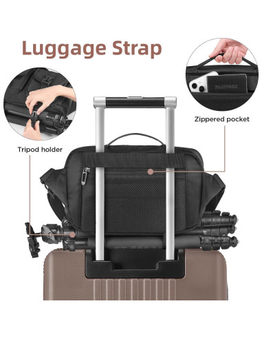 Bolsa de Mensajero para Cámara VISIO CA Impermeable 32x13x19.8cm