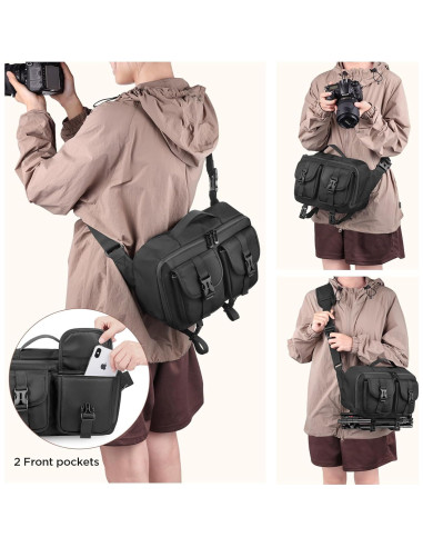 Bolsa de Mensajero para Cámara VISIO CA Impermeable 32x13x19.8cm