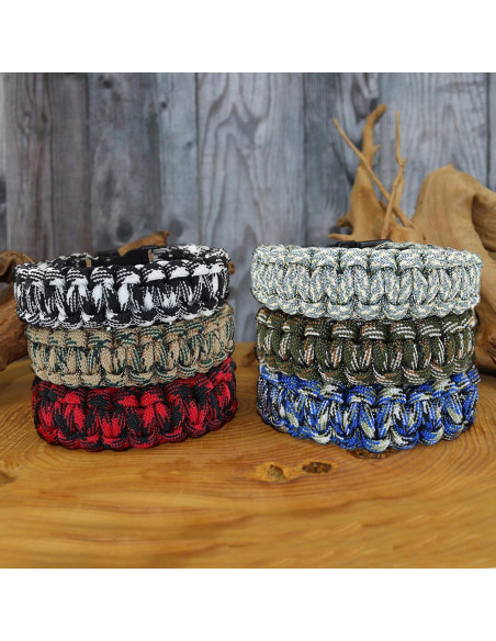 12 Pulseras Paracord FROG SAC para Niños 4+ Años