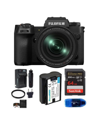 Cámara Sin Espejo Fujifilm X-H2 con Lente 16-80mm y Accesorios