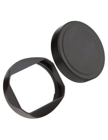 Gorro de lente metálico cuadrado Haoge LH-SM65 para Sigma 24mm y 65mm