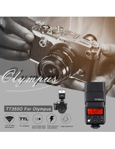 Flash Godox TT350O para cámaras Olympus y Panasonic, TTL 2.4G 2