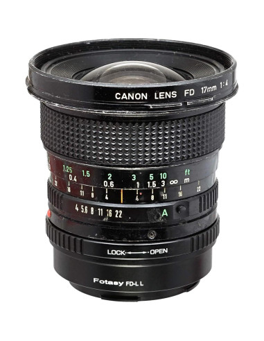 Adaptador de lente Fotasy FD a L para cámaras sin espejo