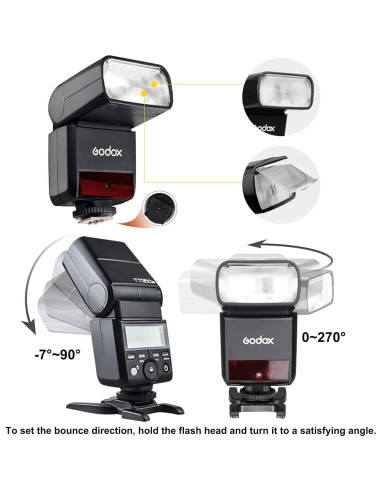 Flash Godox TT350O para cámaras Olympus y Panasonic, TTL 2.4G
