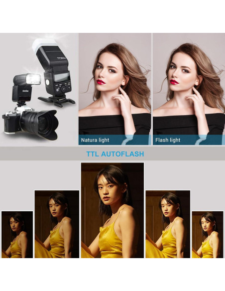 Flash Godox TT350O para cámaras Olympus y Panasonic, TTL 2.4G