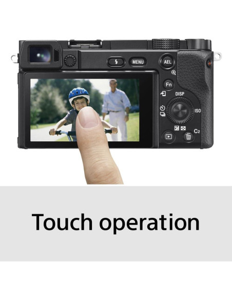 Cámara Sin Espejo Sony Alpha a6100 con Lentes 16-50mm y 55-210mm