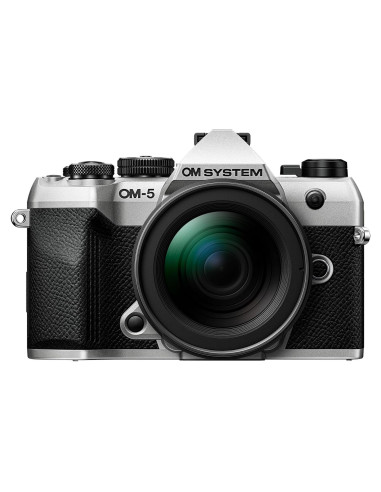 Cámara sin Espejo OM SYSTEM OM-5 Mark II Plateada con Lente 12-45mm