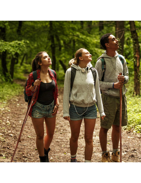 Bastones de Senderismo Mezchi 2 Paquete Madera Natural 121.92 cm