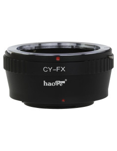 Adaptador de Lente Haoge C/Y a Fujifilm X - Manual, Metal
