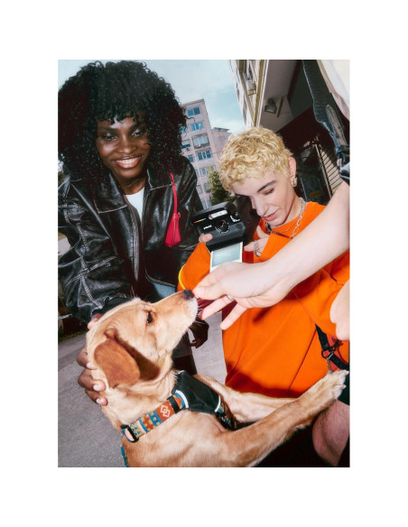 Cámara Instantánea Polaroid Flip + 16 Fotos de Color - Negro