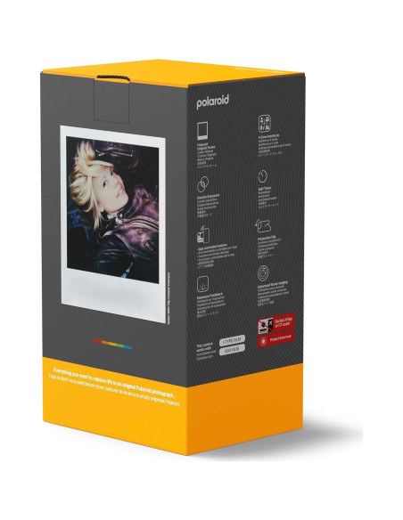 Cámara Instantánea Polaroid Flip + 16 Fotos de Color - Negro