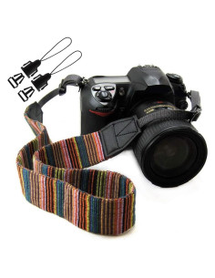 Correa de cámara Eorefo 144 cm algodón y cuero unisex