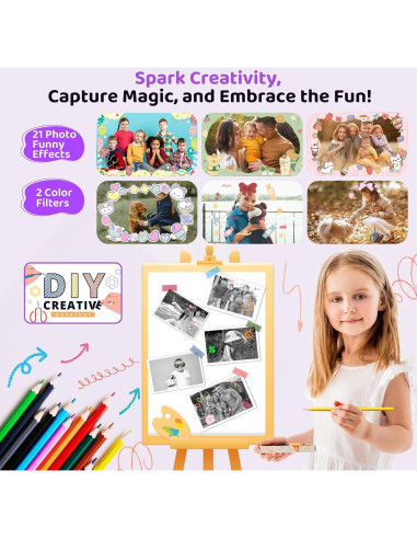 Cámara Instantánea para Niños Orantronx FBA-Instant 48MP 1080P