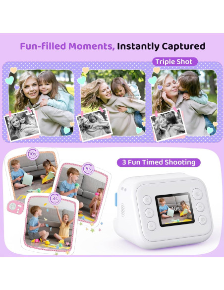 Cámara Instantánea para Niños Orantronx FBA-Instant 48MP 1080P