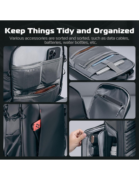 Mochila Profesional ULANZI BP09 para Cámara DSLR y Laptop 16"