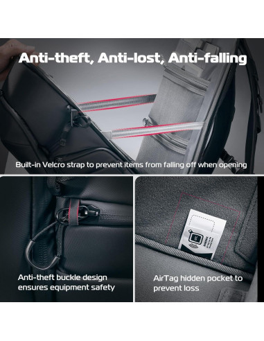 Mochila Profesional ULANZI BP09 para Cámara DSLR y Laptop 16"